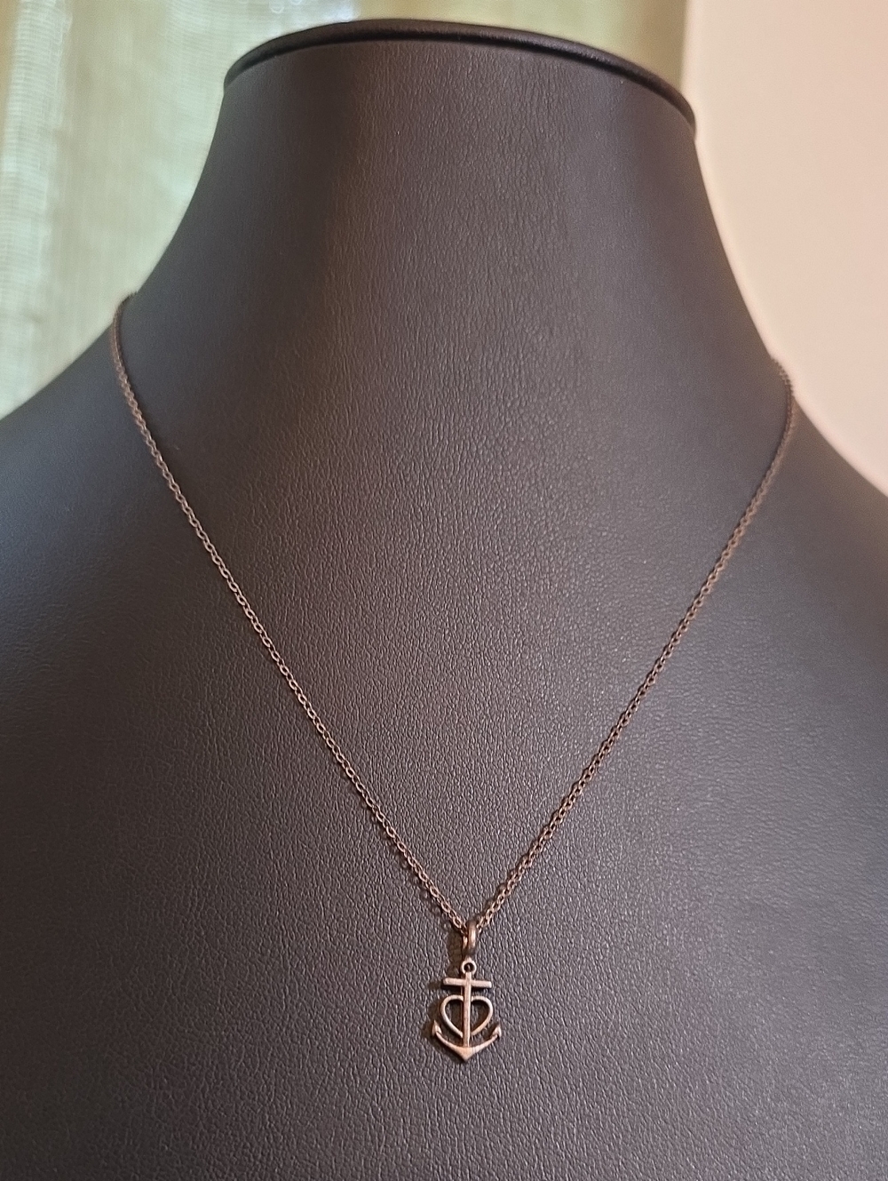 Bronze Anchor Pendant Necklace - Women Jewelry